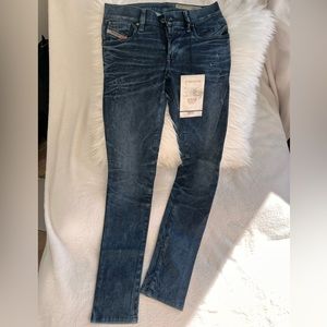 Diesel skinny low rise jeans size 24